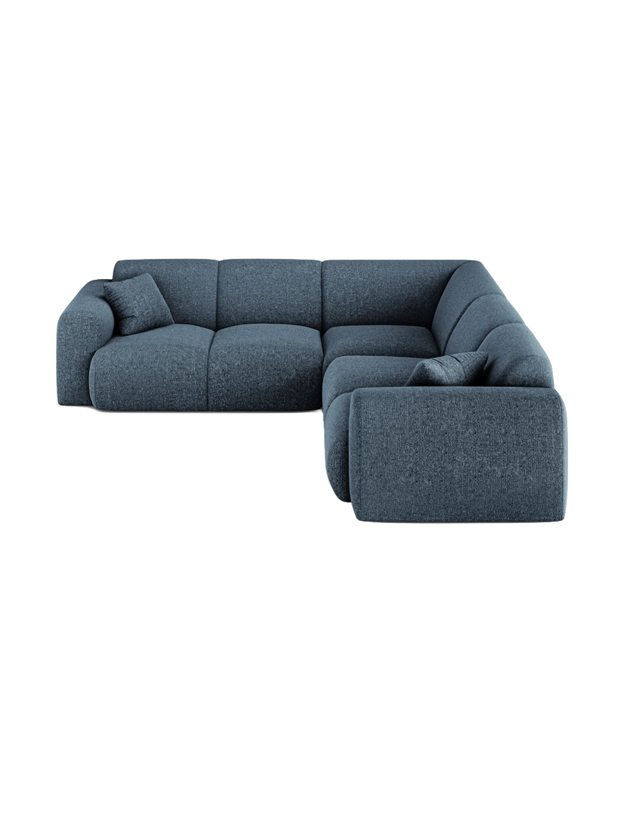 
5-Sitzer Design Ecksofa „Nolio“ - Chenille Königsblau