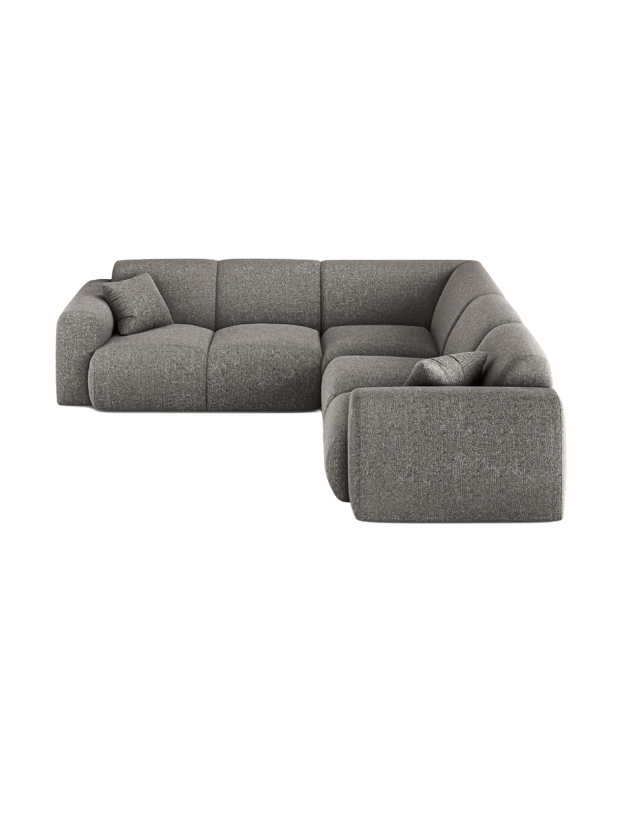 
5-Sitzer Design Ecksofa „Nolio“ - Chenille Grau