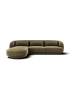 Velours vert olive