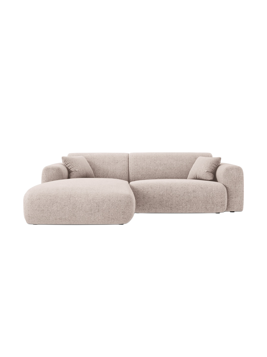 
4-Sitzer Design Ecksofa „Nolio“ - Chenille Beige / Eckteil links