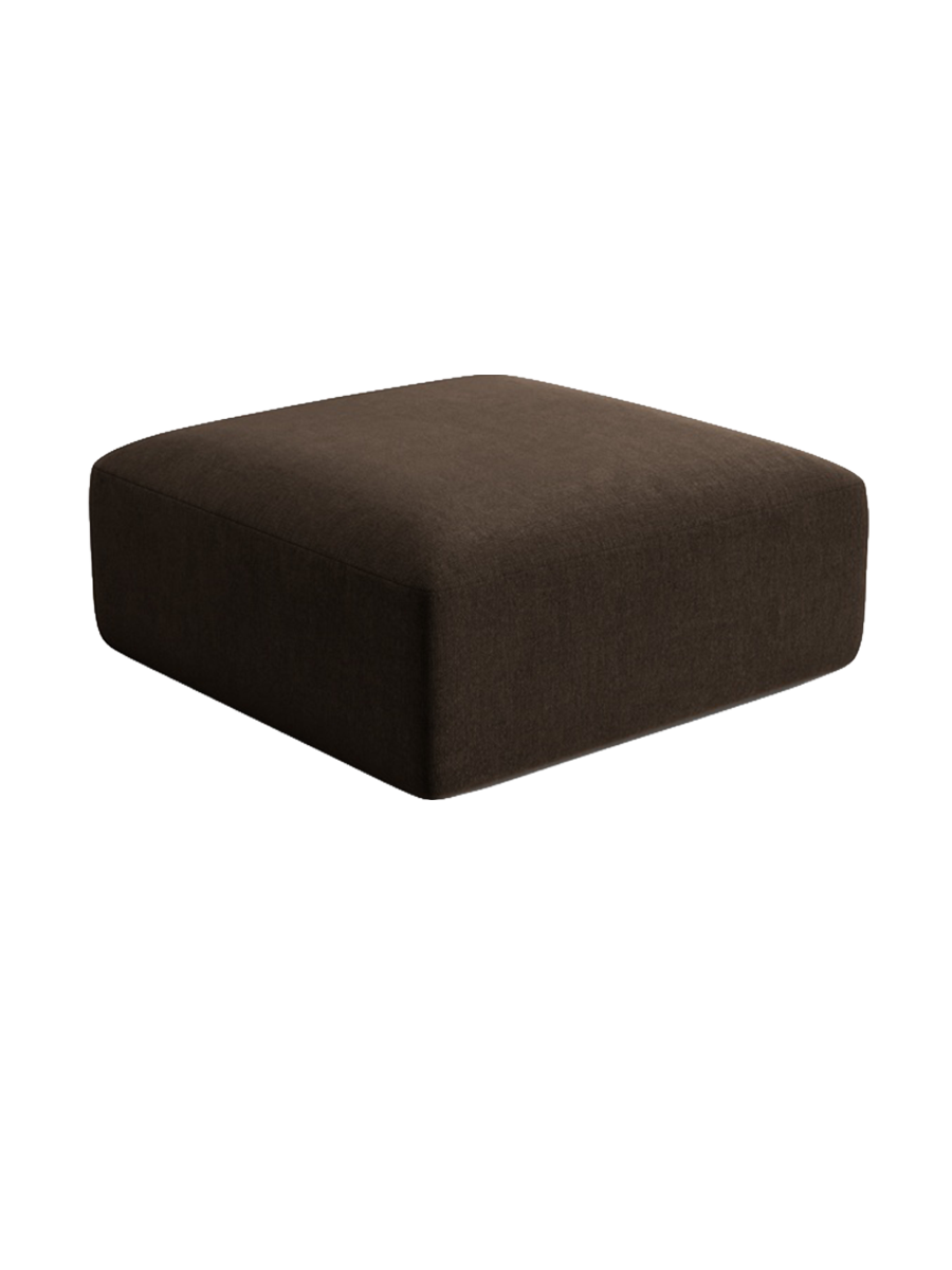 
"Campi" Design Ottoman - Velvet Chocolate