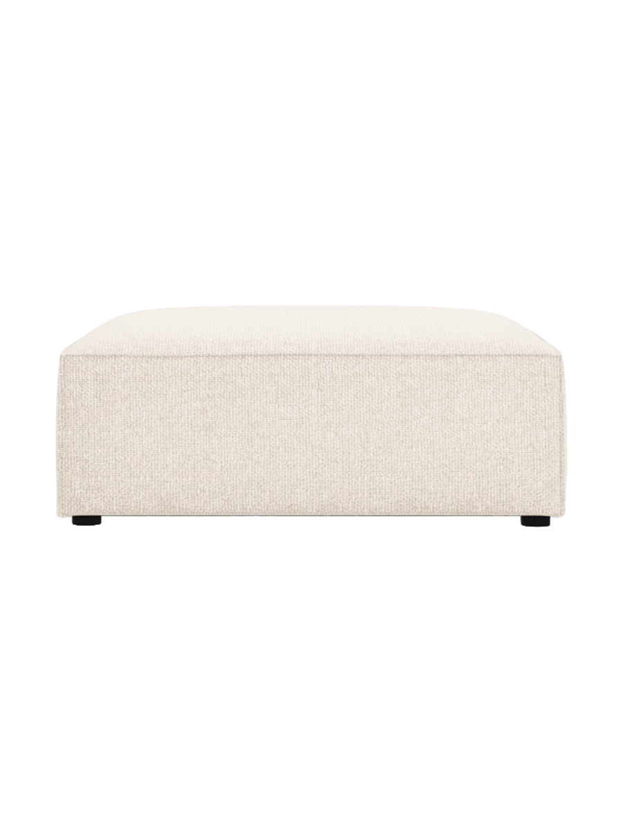 
Designer Ottoman "Arendal" - Chenille Light Beige