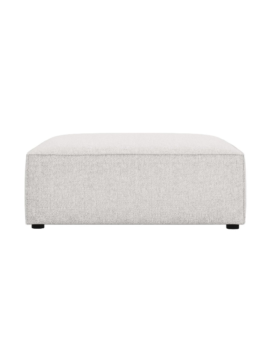 
Designer Ottoman "Arendal" - Chenille Light Grey
