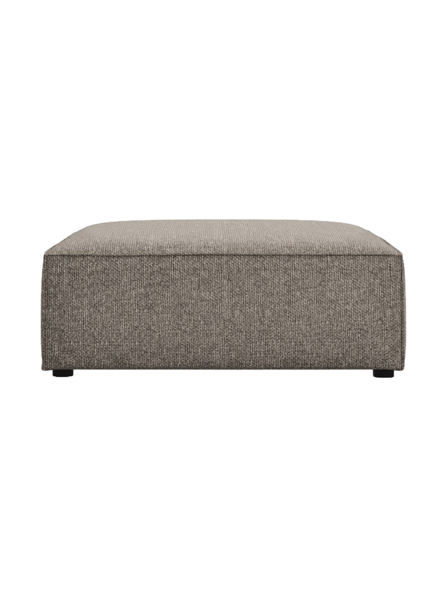 
Designer Ottoman "Arendal" - Chenille Grey