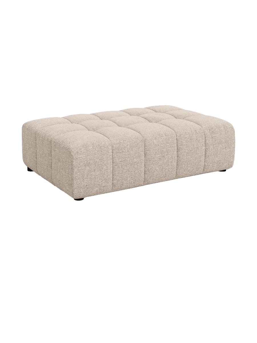 
Designer Ottoman "Chicago" - Chenille Beige