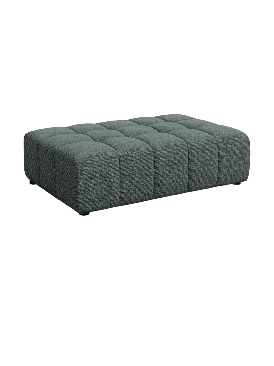 
Designer Ottoman "Chicago" - Petrol Chenille