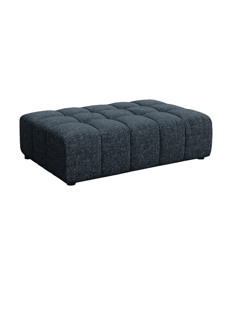 
Designer Ottoman "Chicago" - Chenille Royal Blue