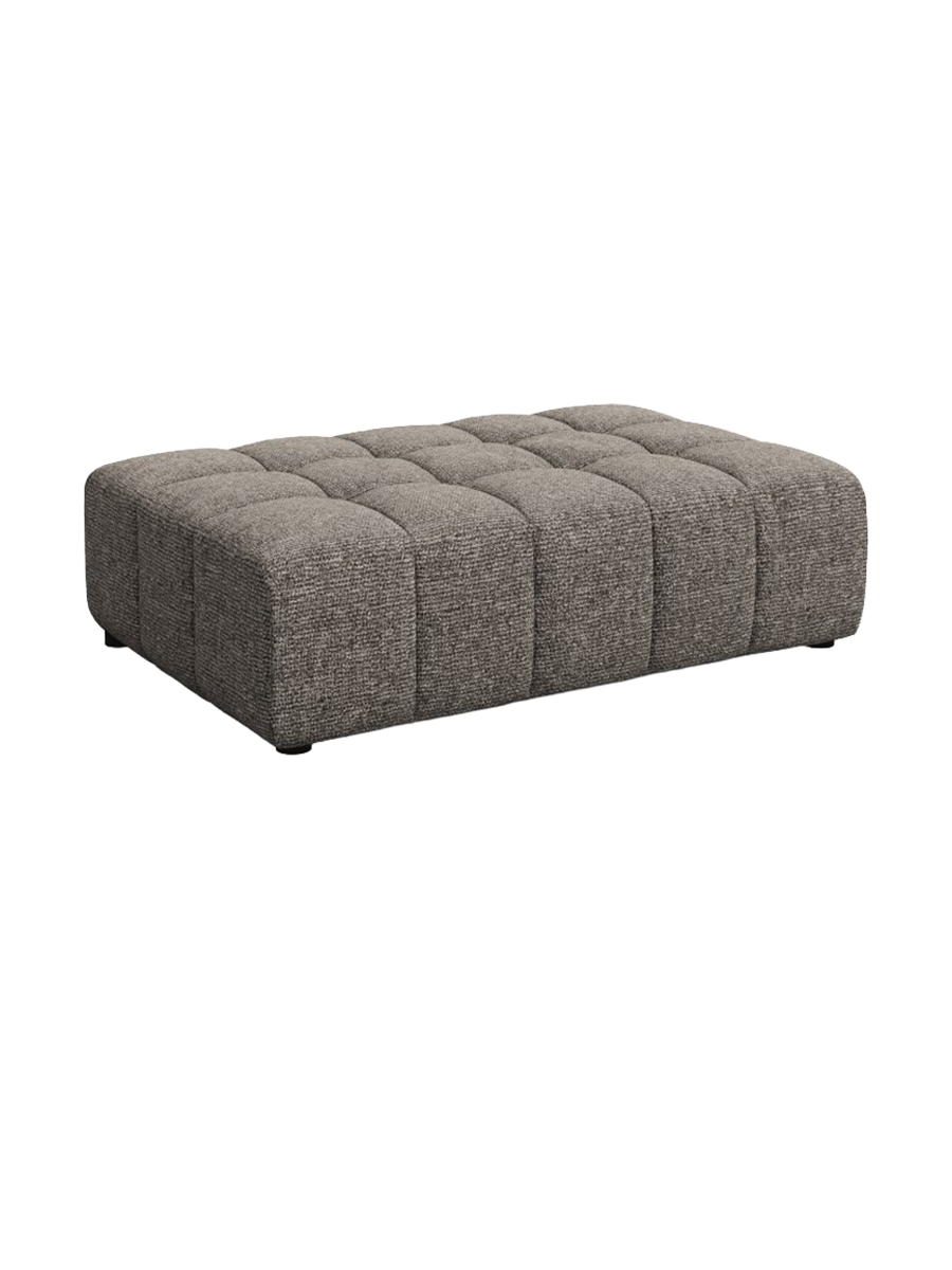 
Designer Ottoman "Chicago" - Chenille Grey
