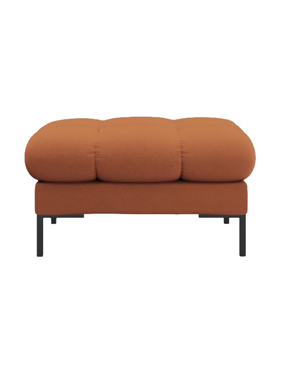 
Design Sitzpouf „Bali“ - Strukturstoff Brick / Schwarz