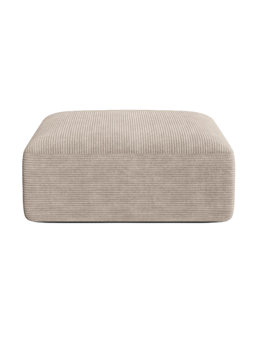 
"Campi" Design Ottoman - Corduroy Cappuccino