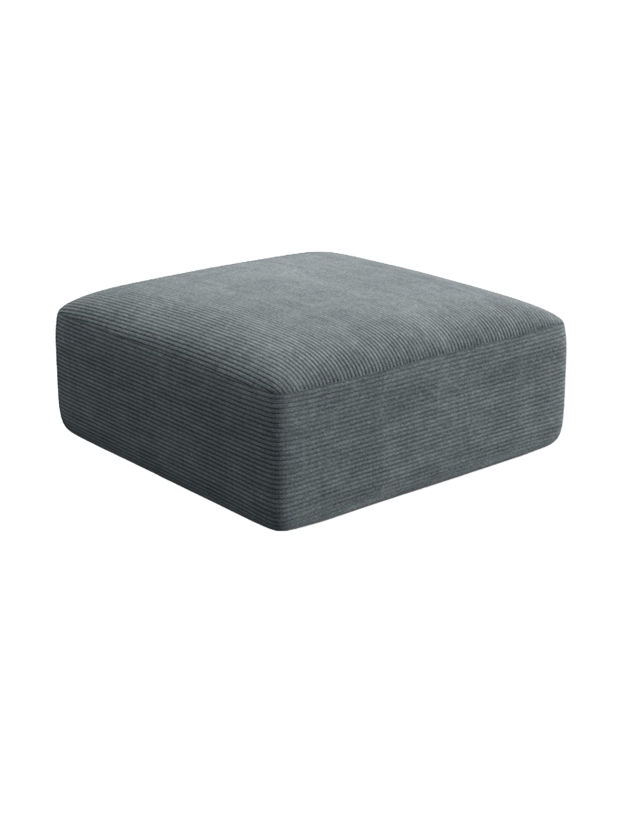 
"Campi" Design Ottoman - Cord Dark Grey