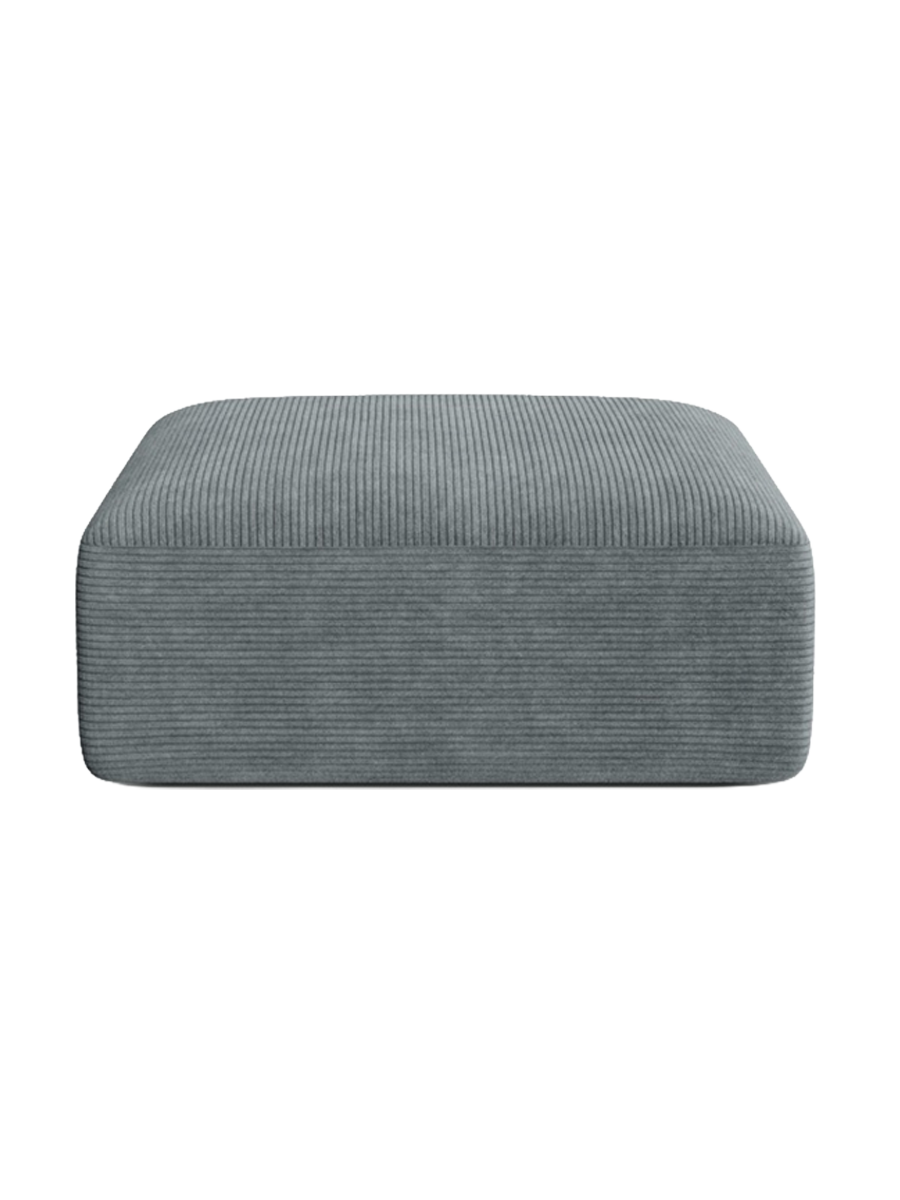 
"Campi" Design Ottoman - Cord Dark Grey