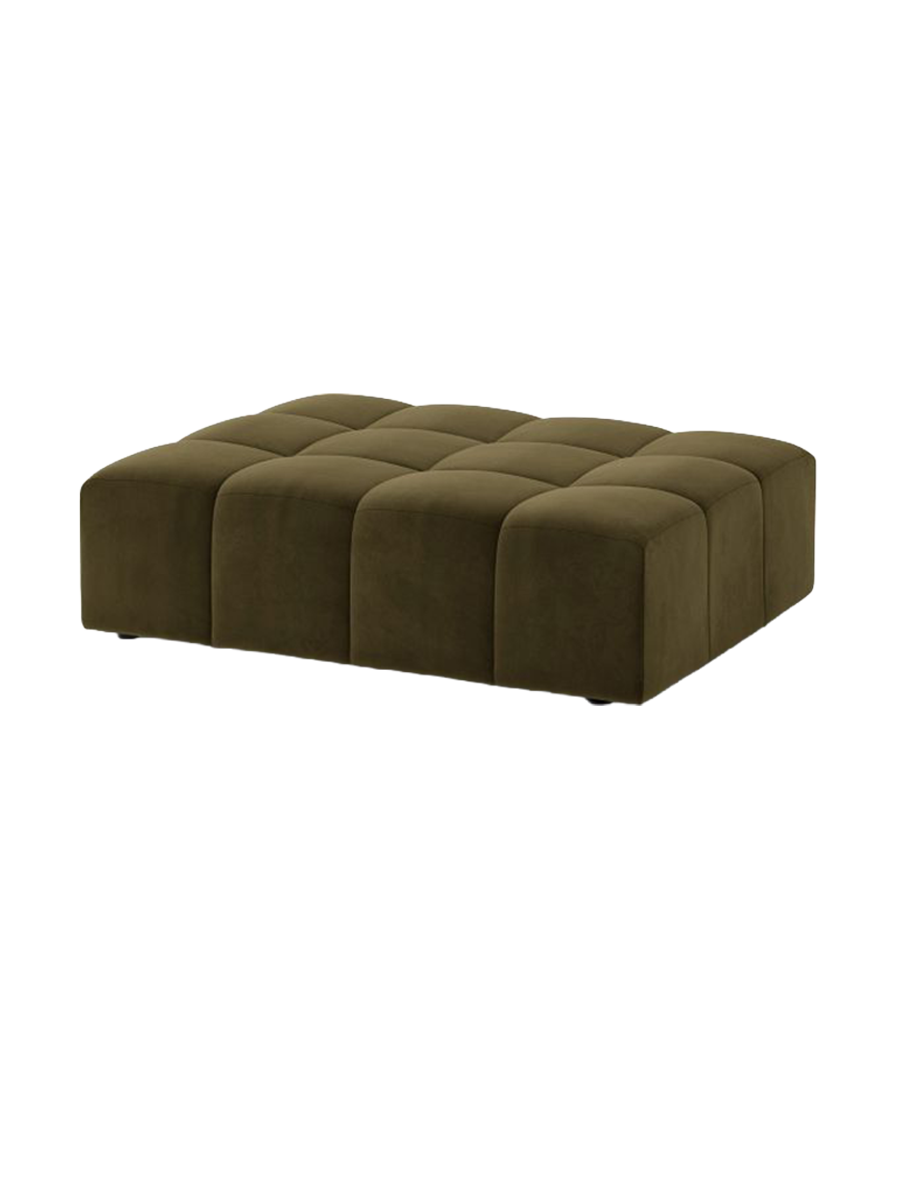 
Designer Ottoman "Chicago" - Velvet Green
