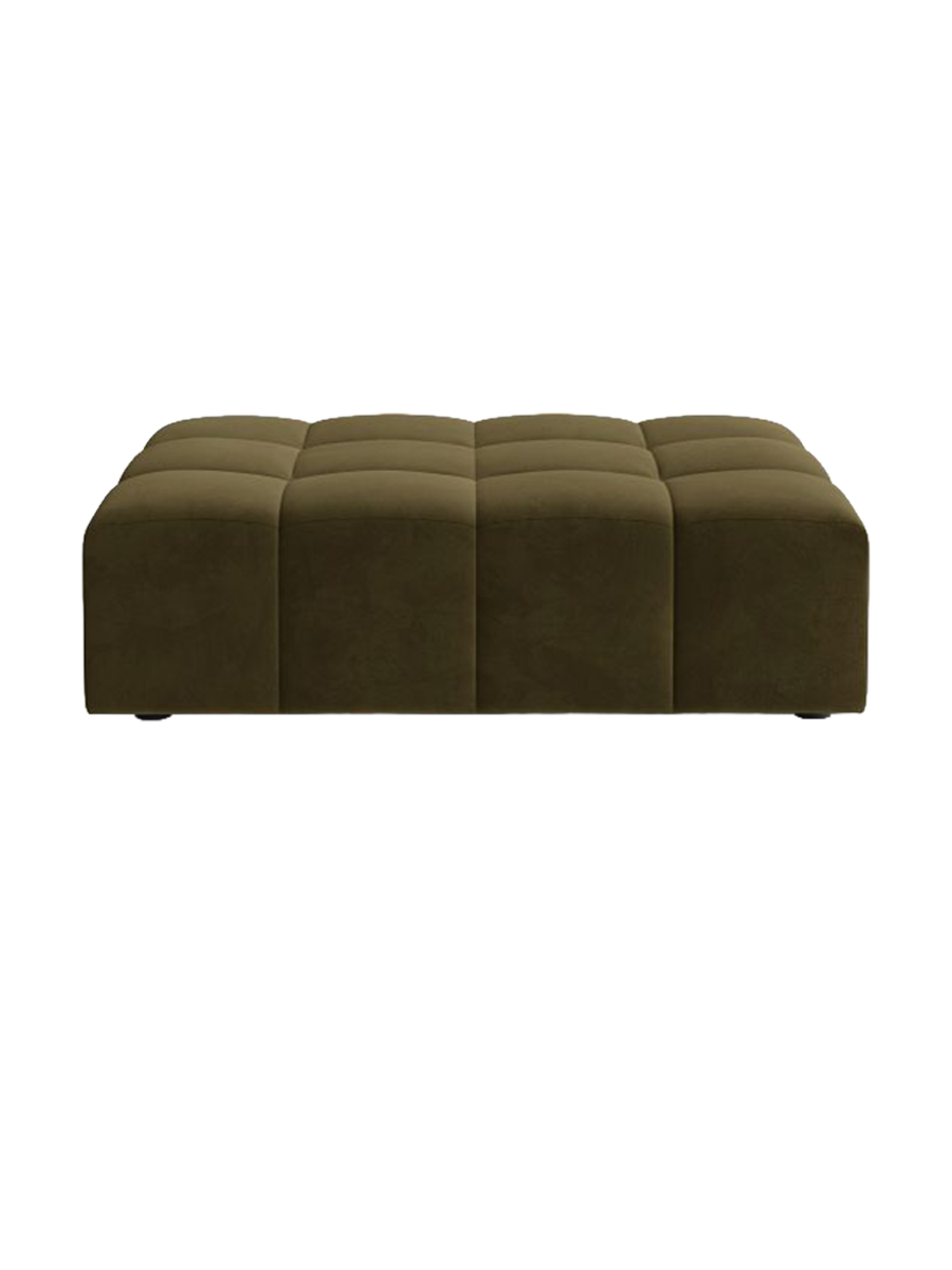 
Designer Ottoman "Chicago" - Velvet Green