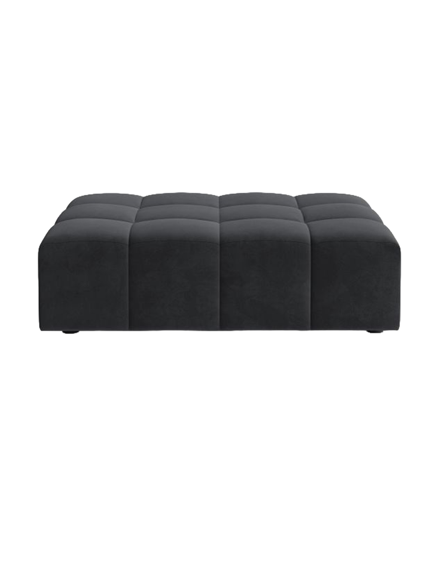 
Designer Ottoman "Chicago" - Velvet Grey