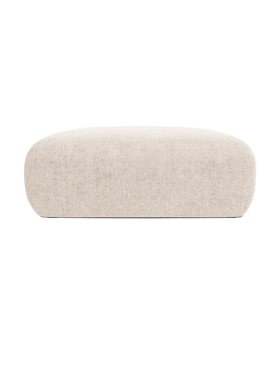 
Design Sitzpouf „Nolio“ - Chenille Light Beige / 100 x 100 cm