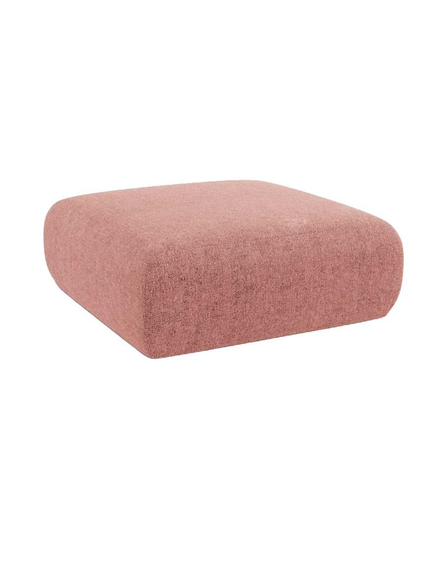
Design Sitzpouf „Nolio“ - Chenille Rosa / 100 x 100 cm