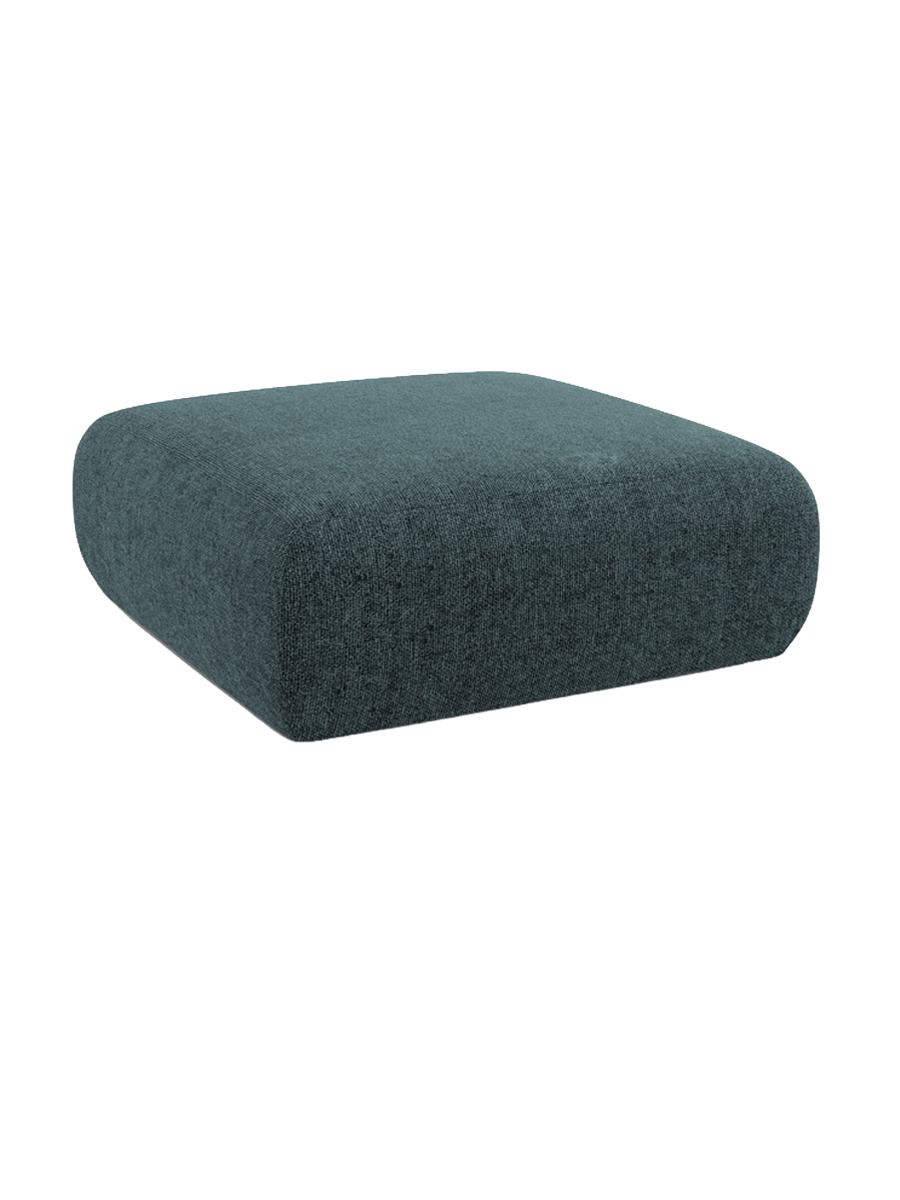 
Design Sitzpouf „Nolio“ - Chenille Petrol / 100 x 100 cm
