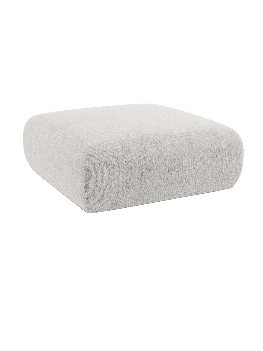 
Design Sitzpouf „Nolio“ - Chenille Hellgrau / 100 x 100 cm