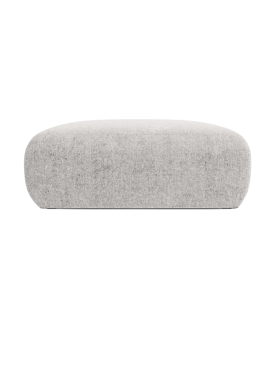 
Design Sitzpouf „Nolio“ - Chenille Hellgrau / 100 x 100 cm