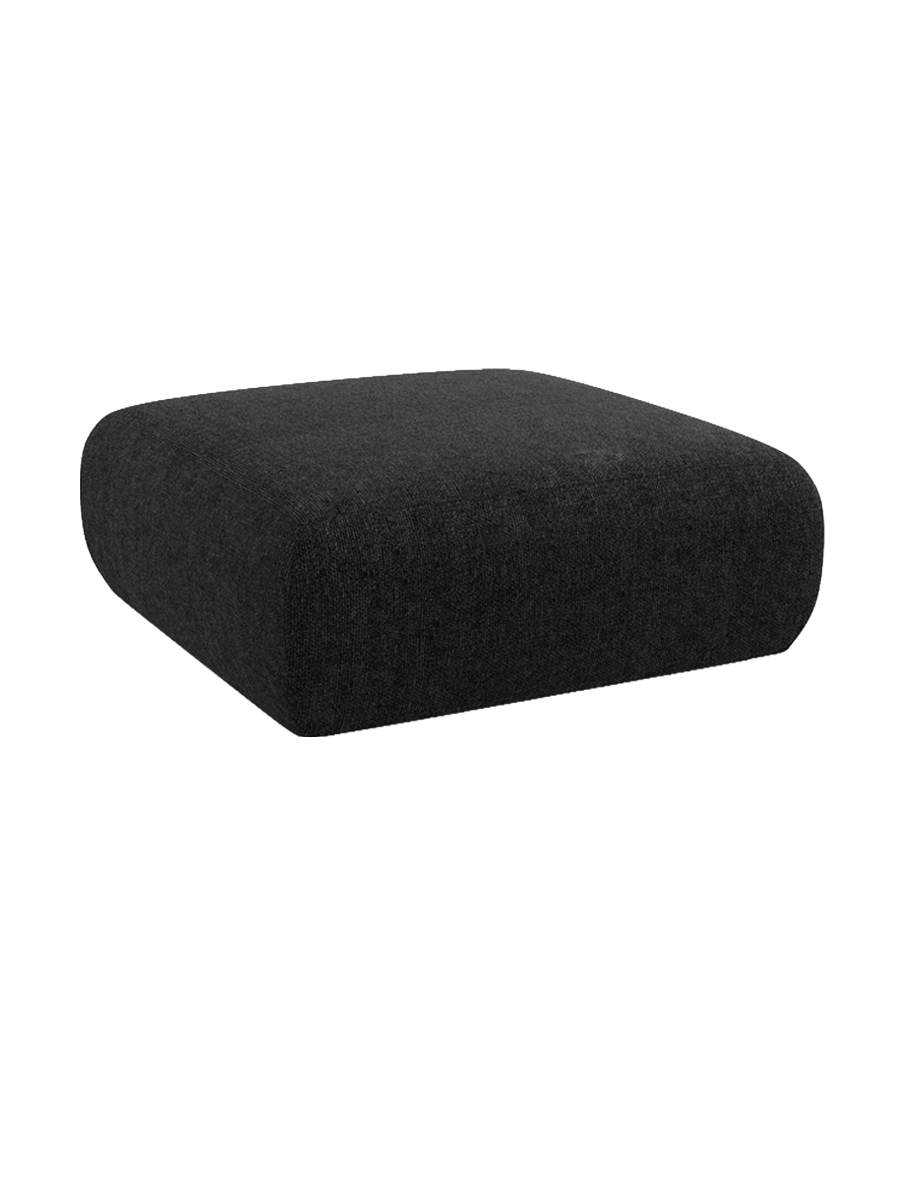 
Design Sitzpouf „Nolio“ - Chenille Schwarz / 100 x 100 cm