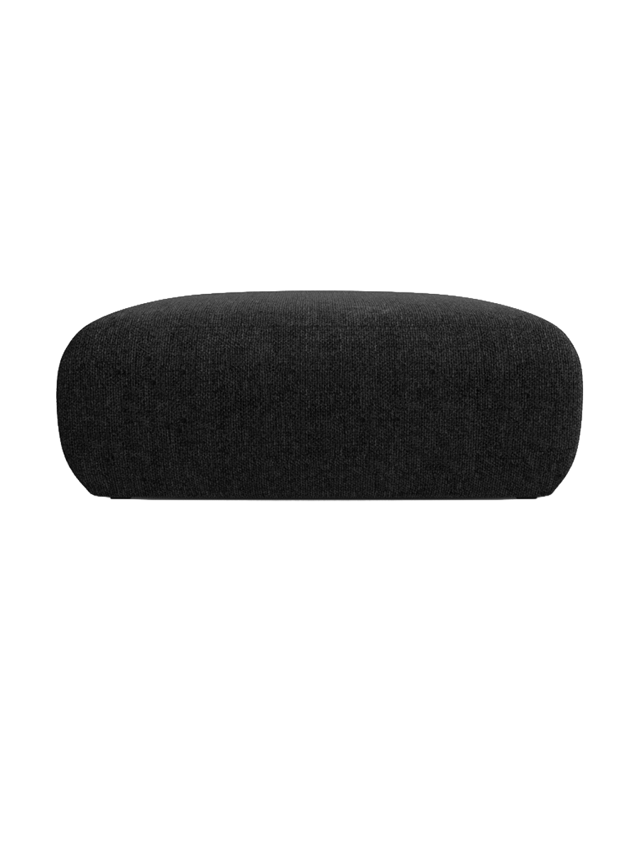 
Design Sitzpouf „Nolio“ - Chenille Schwarz / 100 x 100 cm