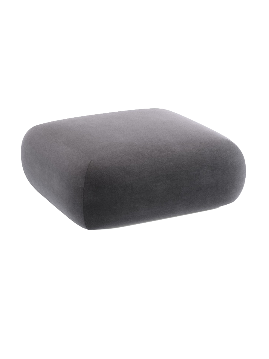 
Design Sitzpouf „Nolio“ - Samt Dunkelgrau / 100 x 100 cm