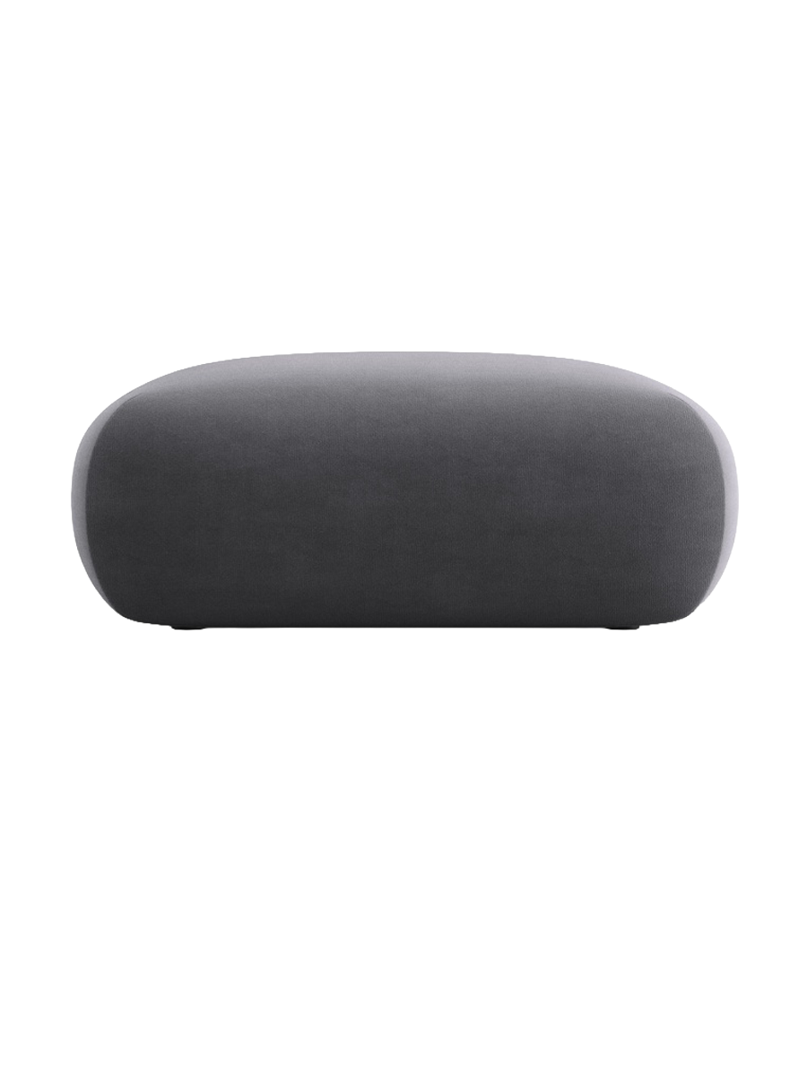 
Design Sitzpouf „Nolio“ - Samt Dunkelgrau / 100 x 100 cm