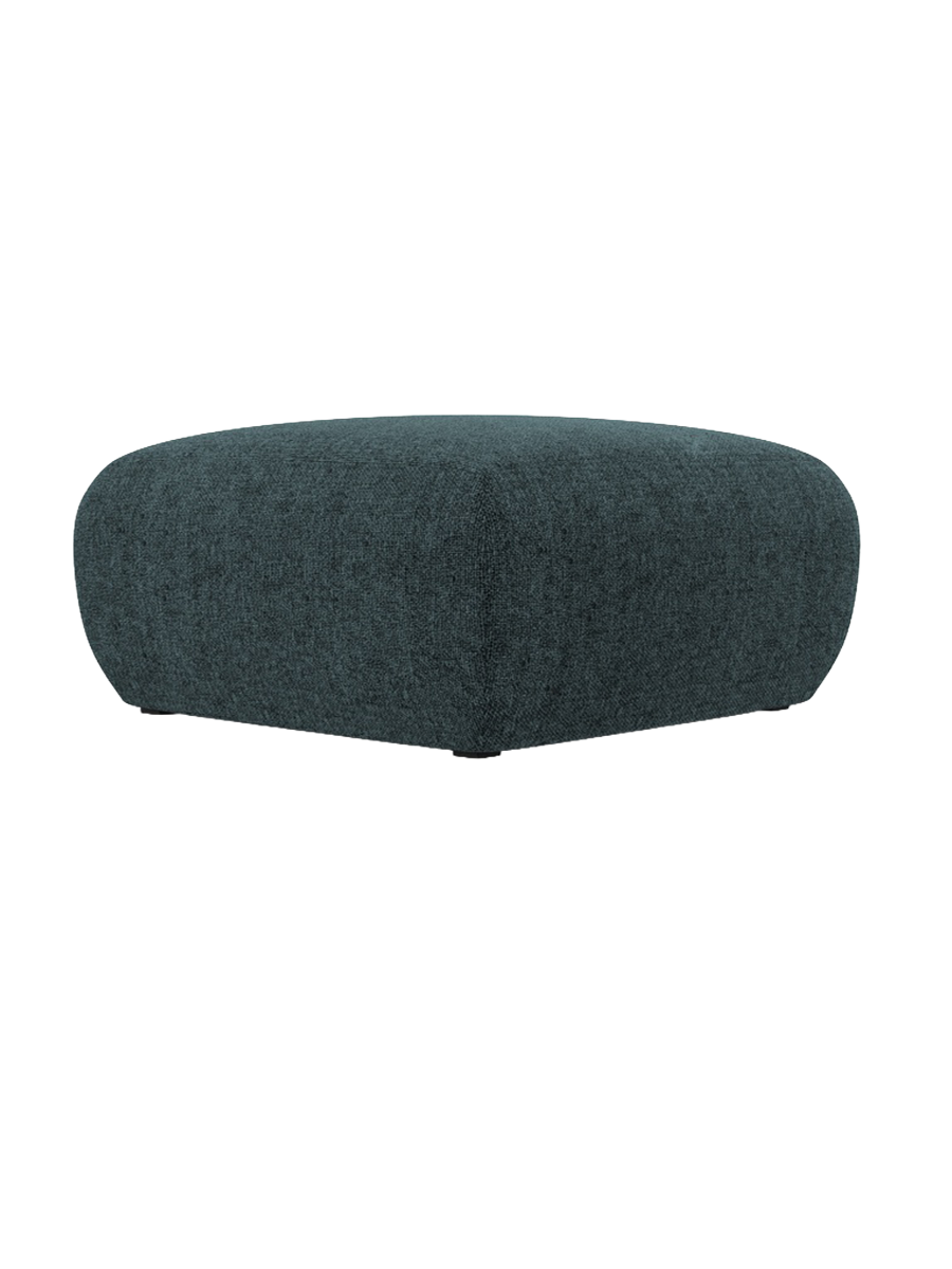 
Design Sitzpouf „Nolio“ - Chenille Petrol / 75 x 75 cm