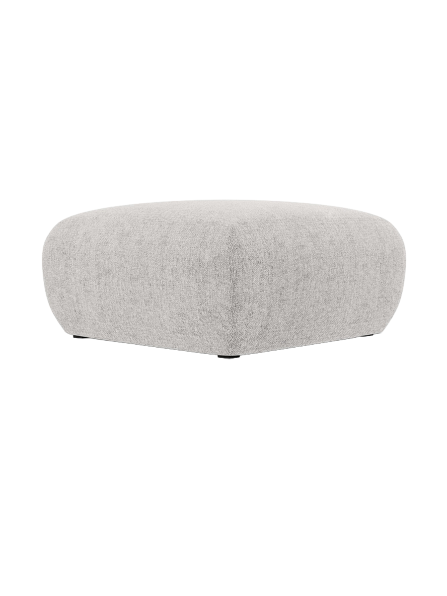 
Design Sitzpouf „Nolio“ - Chenille Hellgrau / 75 x 75 cm