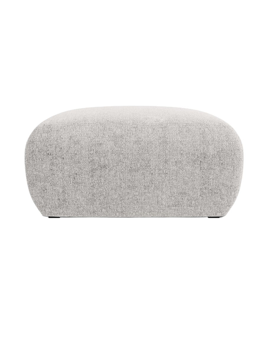 
Design Sitzpouf „Nolio“ - Chenille Hellgrau / 75 x 75 cm