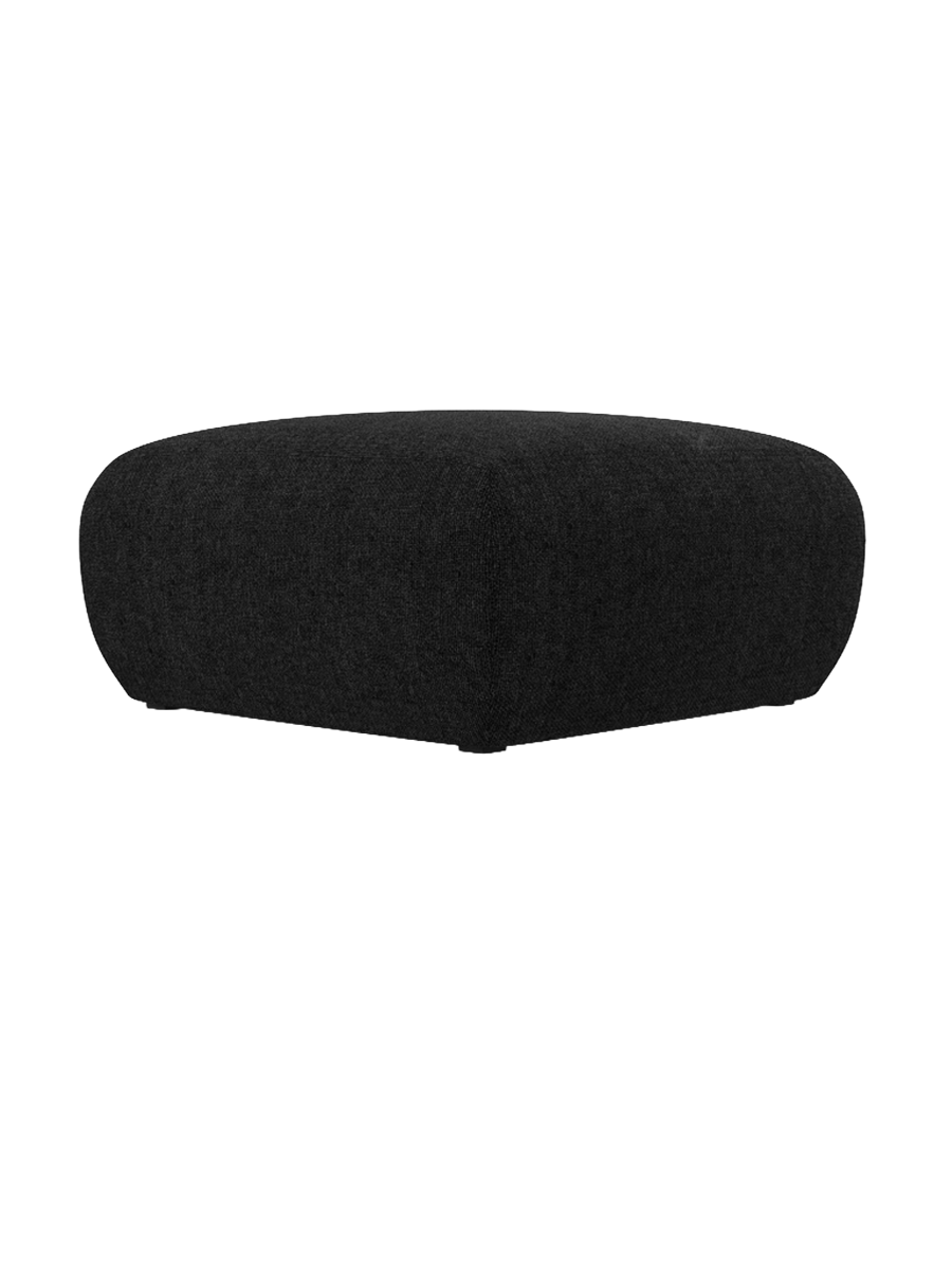 
Design Sitzpouf „Nolio“ - Chenille Schwarz / 75 x 75 cm