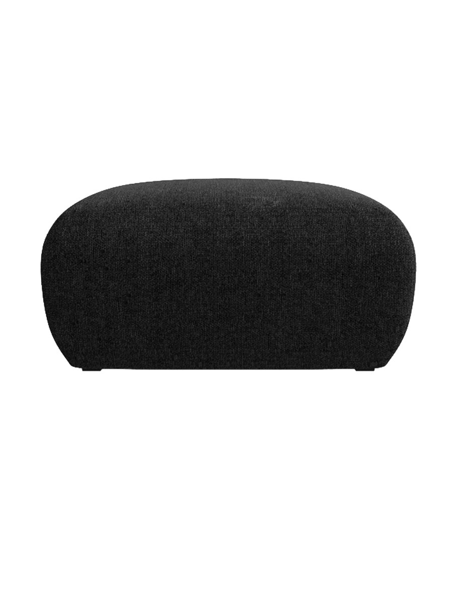 
Design Sitzpouf „Nolio“ - Chenille Schwarz / 75 x 75 cm