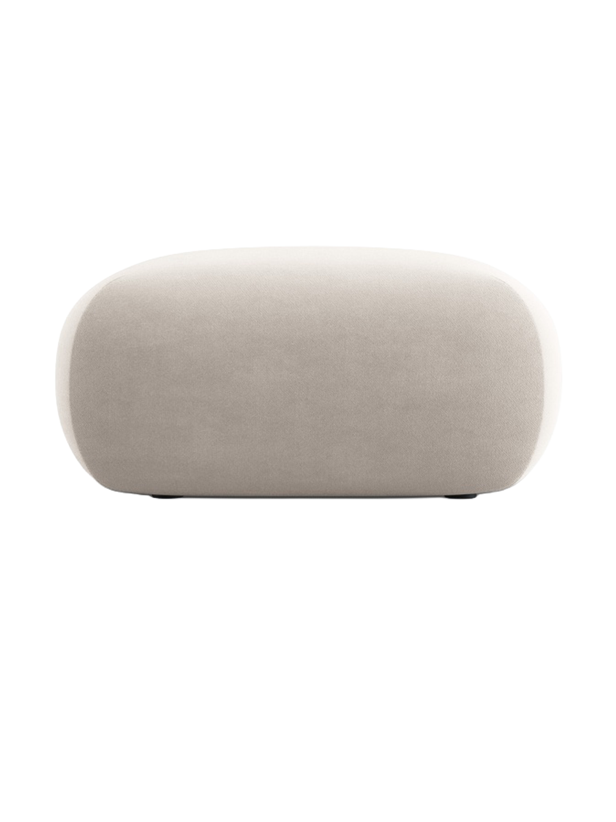 
Design Sitzpouf „Nolio“ - Samt Beige hell / 75 x 75 cm