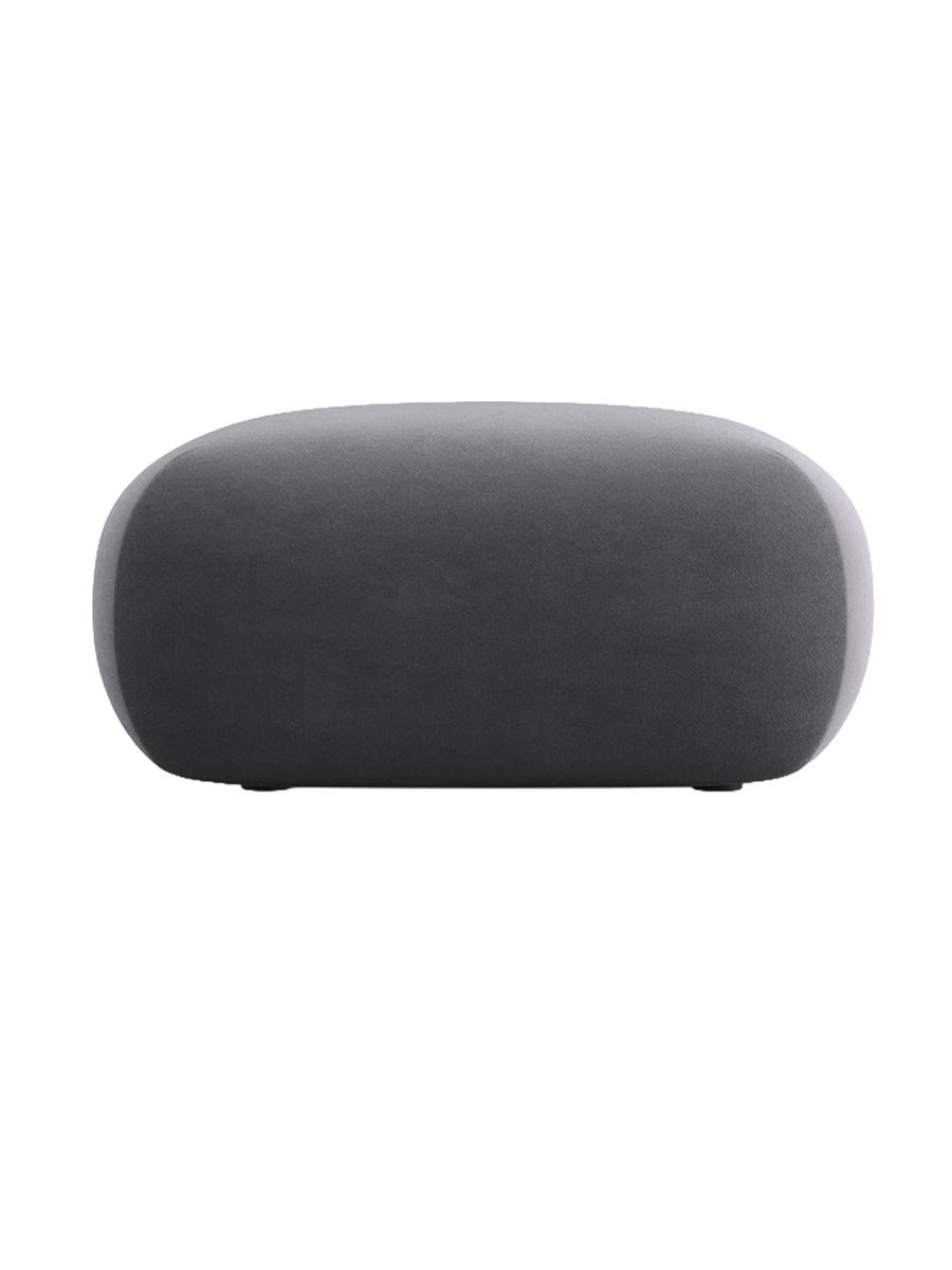 
Design Sitzpouf „Nolio“ - Samt Dunkelgrau / 75 x 75 cm