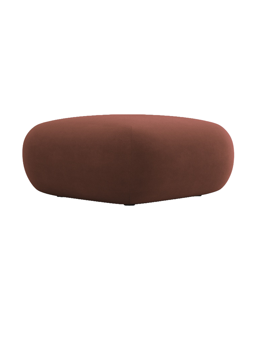 
Design Sitzpouf „Nolio“ - Samt Terracotta dunkel / 75 x 75 cm