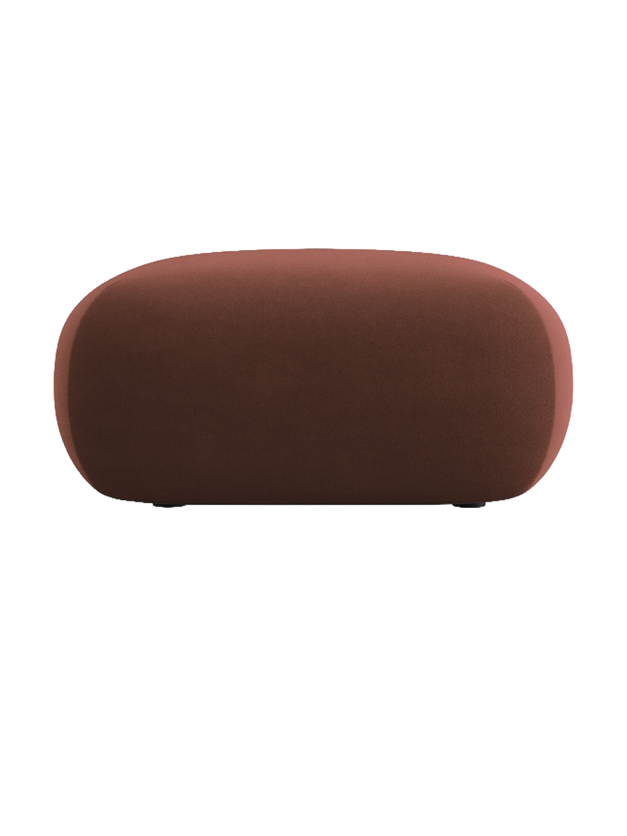 
Design Sitzpouf „Nolio“ - Samt Terracotta dunkel / 75 x 75 cm