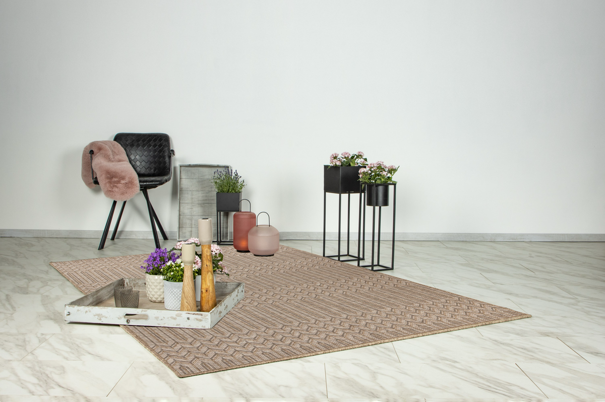
Tapis d'intérieur/extérieur de haute qualité « Costa 301 » - Naturel - 160 x 230 cm
