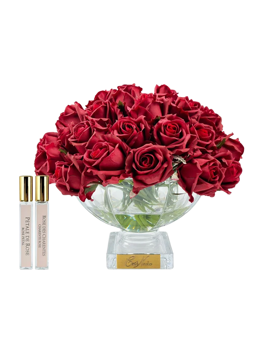 
Diffuseur de parfum d'intérieur de luxe « Centrepiece Roses » - Boutons de rose caramel & or