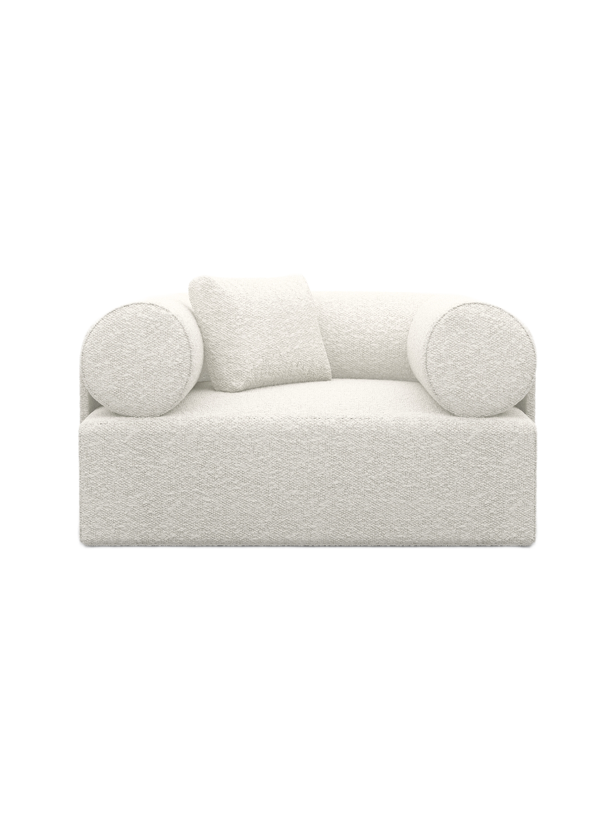 
Design Loungesessel „Valora“ mit Bouclé-Bezug - Bouclé White