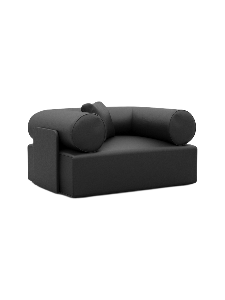 
Design Echtleder Loungesessel „Valora“ - Echtleder Beige