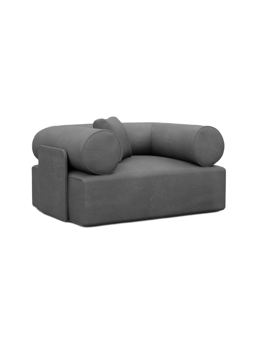 
Design Echtleder Loungesessel „Valora“ - Echtleder Beige
