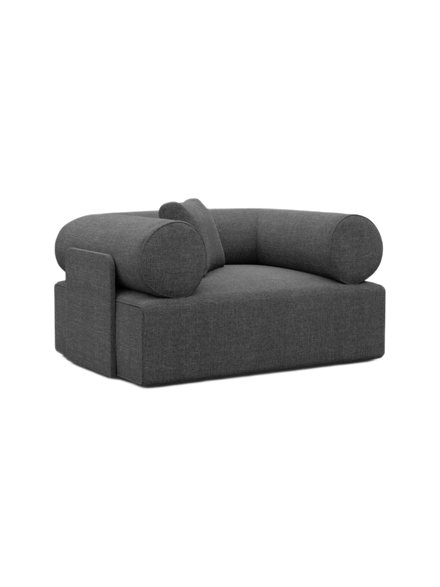 
Design Loungesessel „Valora“ mit Strukturstoff-Bezug - Strukturstoff Anthrazit