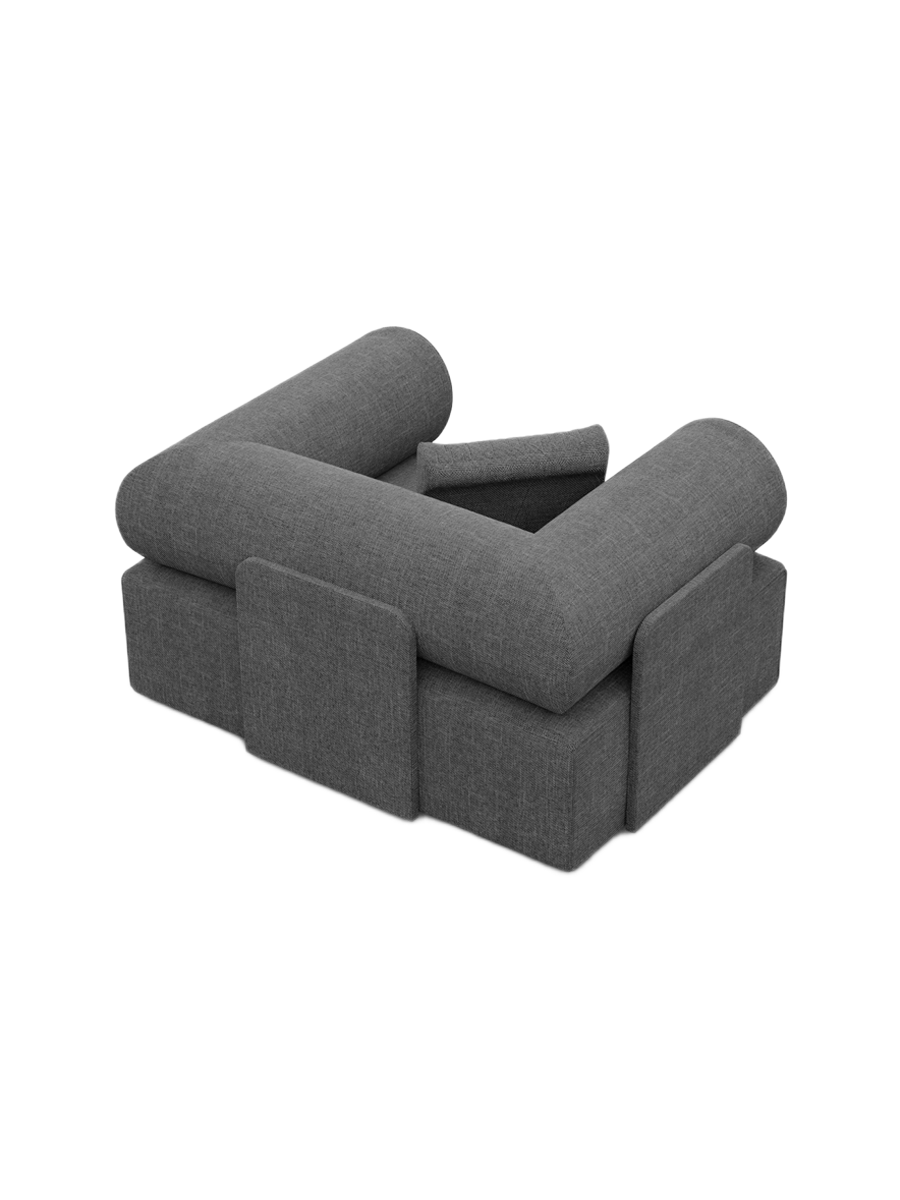 
Design Loungesessel „Valora“ mit Strukturstoff-Bezug - Strukturstoff Anthrazit