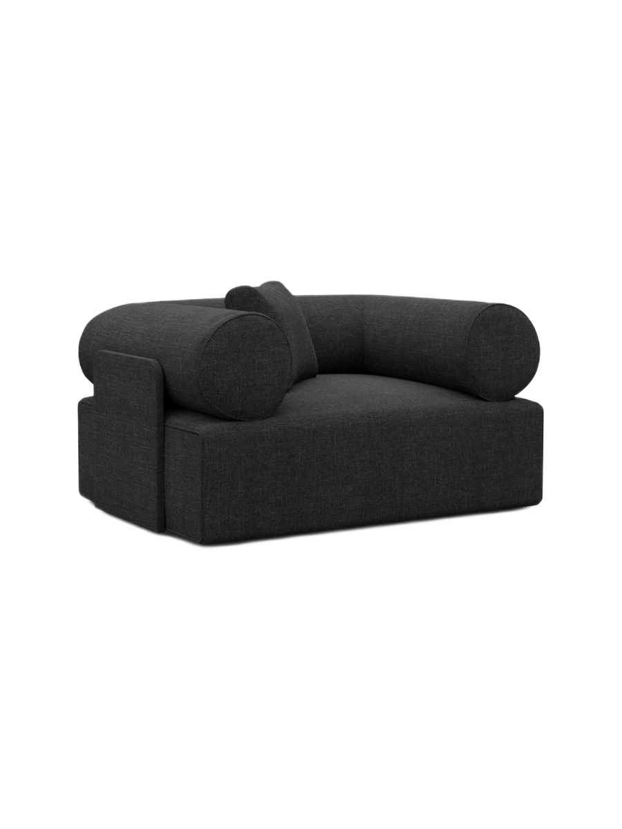 
Design Loungesessel „Valora“ mit Strukturstoff-Bezug - Strukturstoff Anthrazit