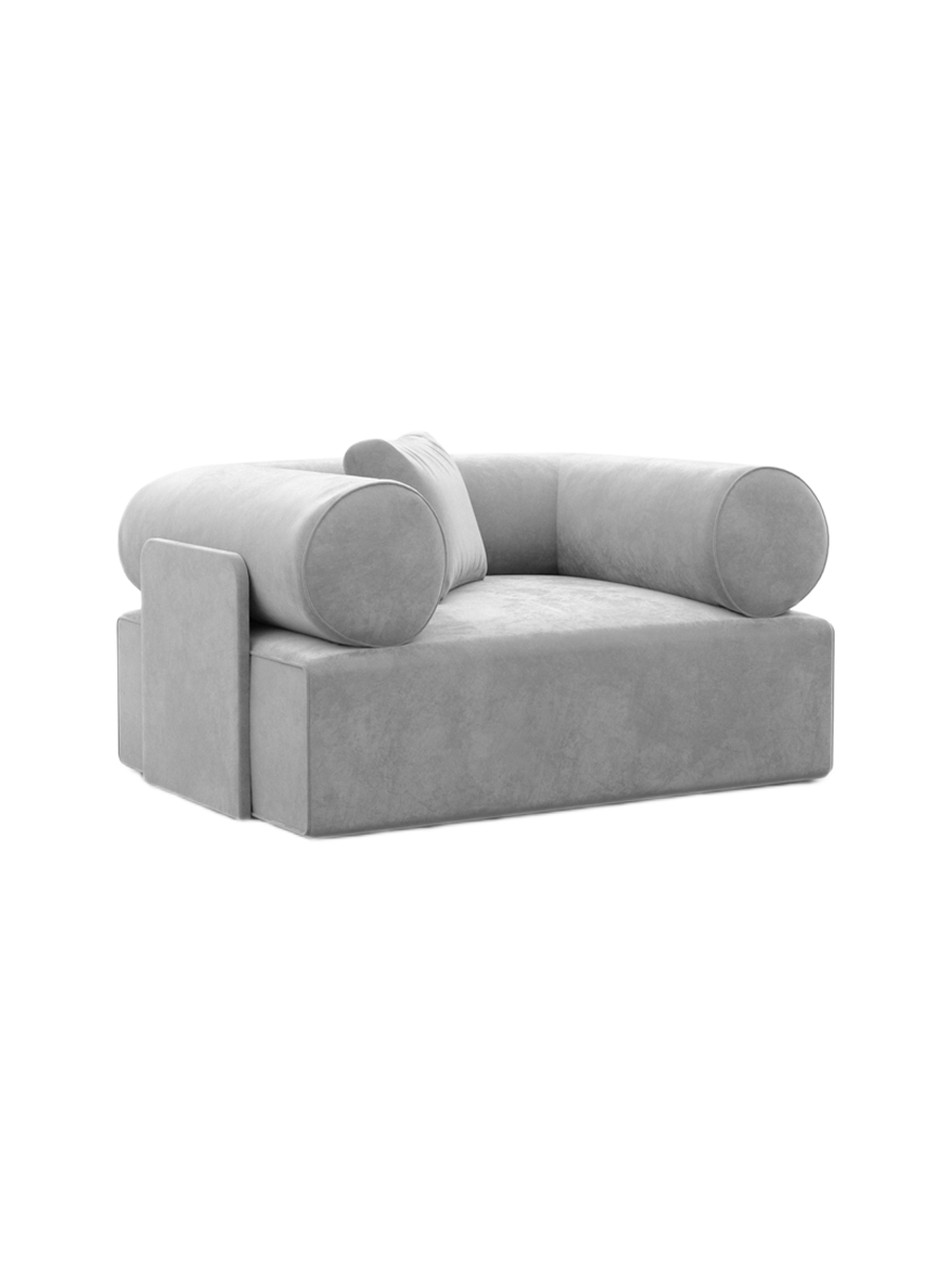 
Design Loungesessel „Valora“ mit Samtbezug - Samtbezug Königsblau
