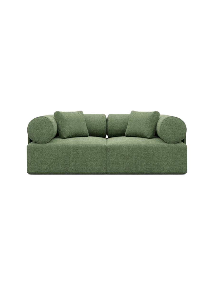 
2-Sitzer Design Sofa „Valora“ mit Strukturstoff-Bezug - Strukturstoff Anthrazit