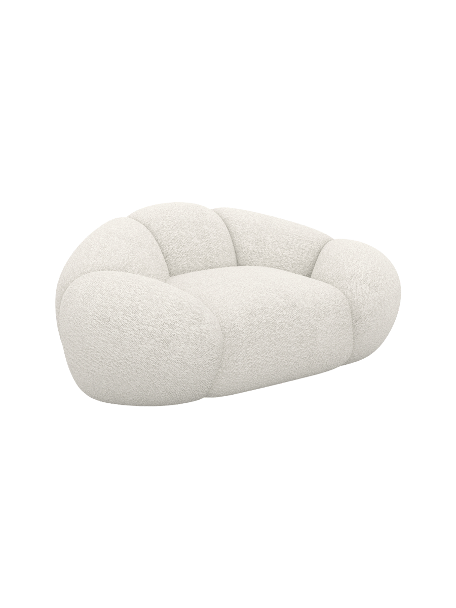 
Design Loungesessel „Arden“ mit Bouclé-Bezug - Bouclé Graphit