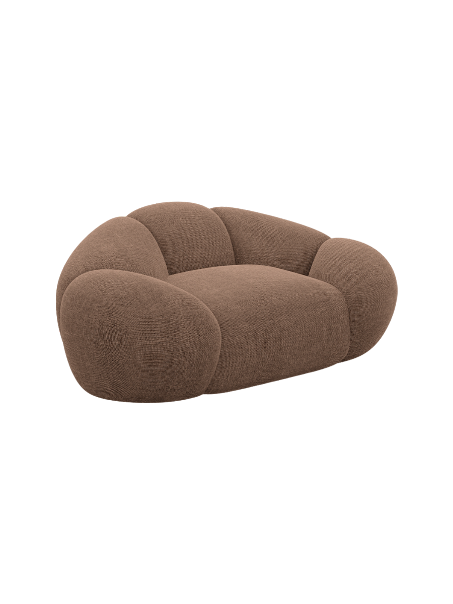 
Design Loungesessel „Arden“ mit Strukturstoff-Bezug - Strukturstoff Anthrazit