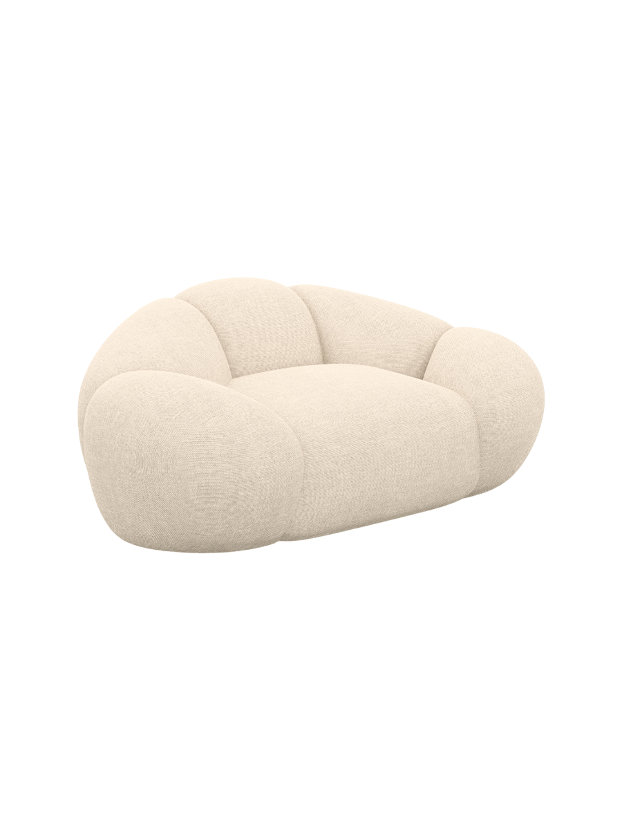 
Design Loungesessel „Arden“ mit Strukturstoff-Bezug - Strukturstoff Anthrazit